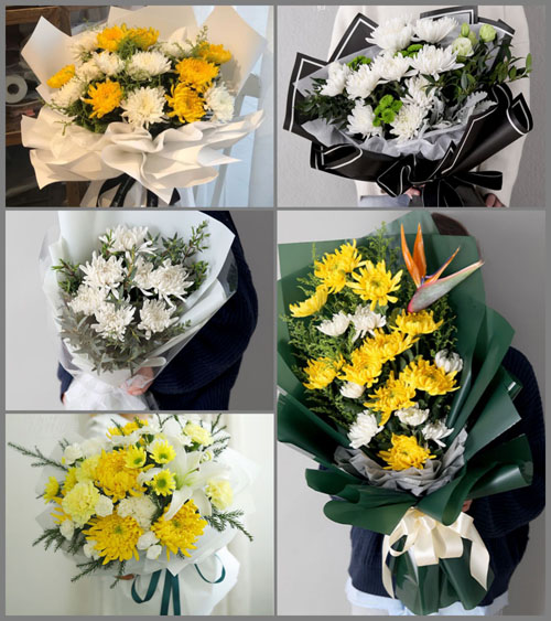 安徽滁州市明光市张八岭镇岭南村白事花束代送